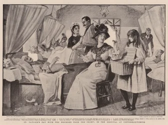 ピーターマリッツバーグの病院で、正面から傷ついた聖パトリックの日