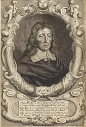 ジョン・ミルトンの肖像 1608-1674. 『失楽園』の口絵、1688年。