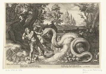 ドラゴンにむさぼり食われたカドモスの仲間たち Ovid