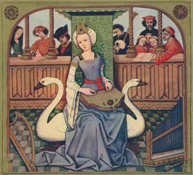 音楽の寓意、c1496-1498、1939