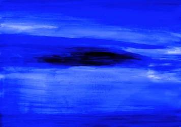 真夜中の青い地平線