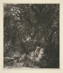 エジプトへの逃亡中の休息