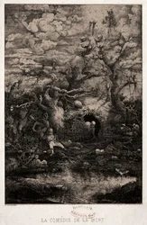 死の喜劇、1854年