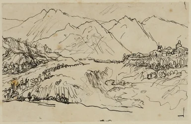 山の中の村