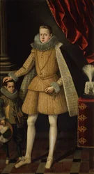 フィリップ王子と小人 ミゲル・ソプリロ 1620年頃 油彩・カンヴァス