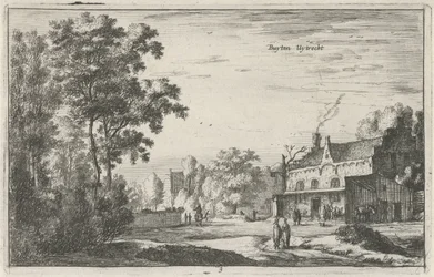 ユトレヒト近くの景色 Buyten Uytrecht (オブジェクトのタイトル) オランダ北部の風景 (Roelant Roghman) (連載タイトル)