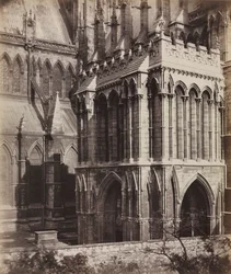 リンカーン大聖堂：ガリラヤポーチ、c。 1857。