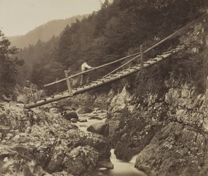 北ウェールズのルグウィにある鉱夫の橋