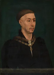 ブルゴーニュ公フィリップ善良公（1396-1467）の肖像（木・油彩）