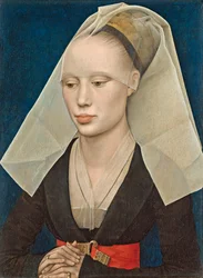 女性の肖像、1460年頃（パネルに油彩）