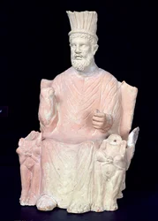 バールレグバ（古代のティニサット）の聖域から彼の玉座に座ったバールハモン