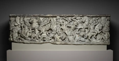 戦いの石棺、c.190（大理石）