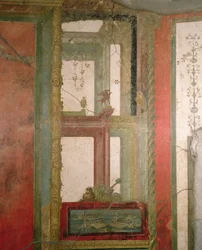 幻想的な建築物、ポンペイ、イタリア（フレスコ画