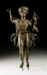 コルヌコピアを持つ人物