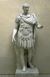 ユリウス・カエサル（ガイウス・ユリウス・カエサル）（紀元前100-44年）の彫刻 - ローマ文明博物館、ローマ