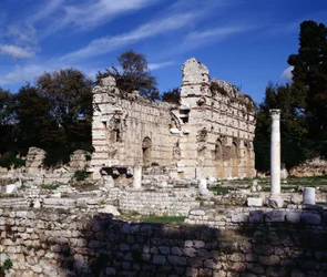 マリタイム・アルプス。ニース・シミエのアレーヌにある3世紀のローマ時代の浴場跡。