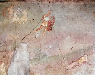 マルスはレア・シルヴィアが眠っているのを見つけ、彼女を誘惑する（フレスコ画