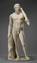 ヘラクレスの像、c.125（大理石）