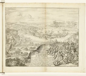 パルマ公軍の撤退、1592 年 ラ グランデ リトリート デュ ドゥ ドゥ パルム (オブジェクトのタイトル) Guerres de Flandres (シリーズタイトル)