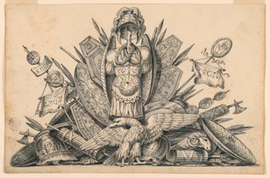 絵画で実行されることを意図した武器のトロフィー