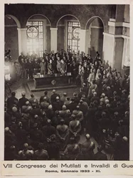 "第8回戦時下死傷者会議 - 1933年1月ローマ - 11" (モノクロ写真)