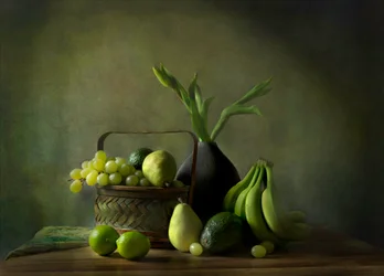 青々とした静物画