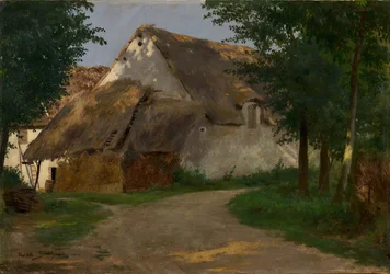 森の入り口にある農場、1860-1880
