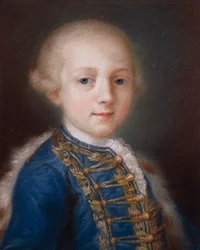 Rosalba Carriera（1673-1757）による若い男の子の肖像