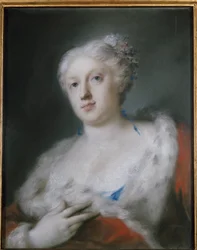 自画像（セルフポートレイト） ロザルバ・カリエラ（1675-1757）の絵画 トリノ、ガレリア・サバウダ