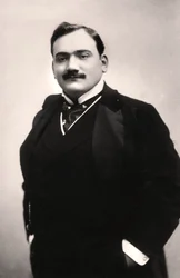 Enrico Caruso 1873-1921、イタリアのテノール、1907年。