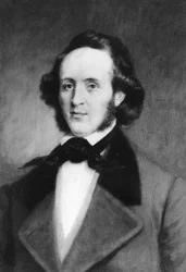 フェリックスメンデルスゾーン1809-1847、ドイツの作曲家、1907年。