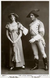 アイリスホーイとジャックキャンター、イギリスの俳優、c1908。