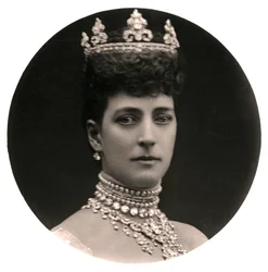 アレクサンドラ女王1844-1925、19世紀後半のエドワード7世王の配偶者。