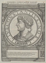 ローマ皇帝コンスタンティウス2世（版画）