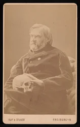 Alexander Ecker 1816-1887 の肖像画、1870 年代頃。