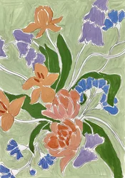 鮮やかな花束