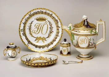 サンクトペテルブルク、1765年頃のインペリアルポーセリンファクトリーからのオルロフティーサービス（磁器）（74497も参照）