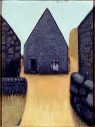 Trewithal Farm (キャンバスに油彩)