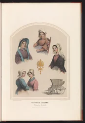 1857年、ゼーラント州のショーウェンとダイブランドの伝統衣装 ゼーラント州。 Schouwen en Duiveland / XXVIII (オブジェクトのタイトル)