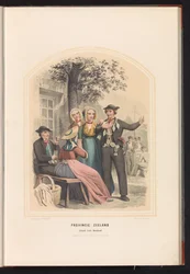 1857年、ゼーラント州サウス・ベヴェラントの伝統衣装 ゼーラント州。 サウス ベヴェランド島 / XIX (オブジェクトのタイトル)