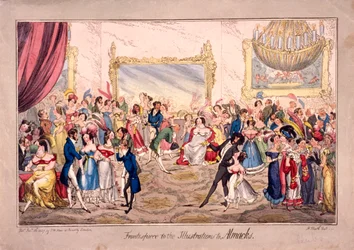 アルマックの集会室、ロンドン、1827