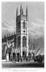 セントルークス教会、チェルシー、ロンドン、1828年。