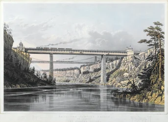 カナダの大幹線鉄道：ビクトリア橋、1854年