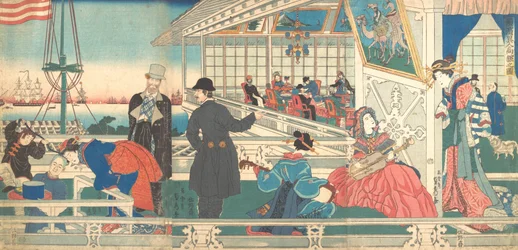 横浜の外国商人の本拠地、1861 年 9 月。
