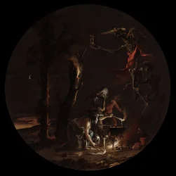 魔術のシーン：夜、c。 1645-1649。