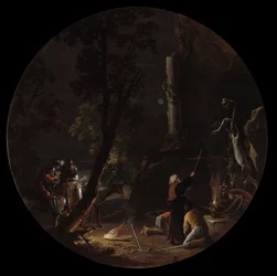 魔術のシーン：夜、c。 1645-1649。