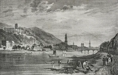 View of Heidelberg, Germany, lithograph by Salvatore Puglia from Poliorama Pittoresco, n 28, February 19   1458075   ja       japanese Successfully Translated  Original: In Lord Yarboroughs Grounds, Appuldurcombe Translat: In Lord Yarborough