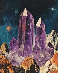 アメジストの宇宙的風景