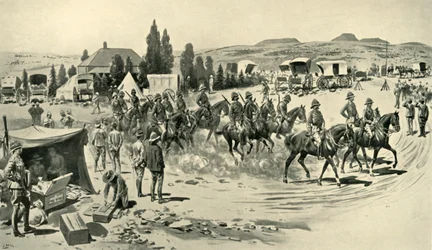 ロバーツ卿とスタッフ、1901年にスマルディールの本社から偵察を開始。