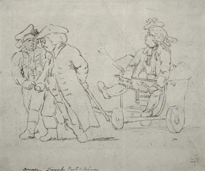 サミュエル・コリングス（fl.1780-90）による「ボズウェルの絵のような美しさ